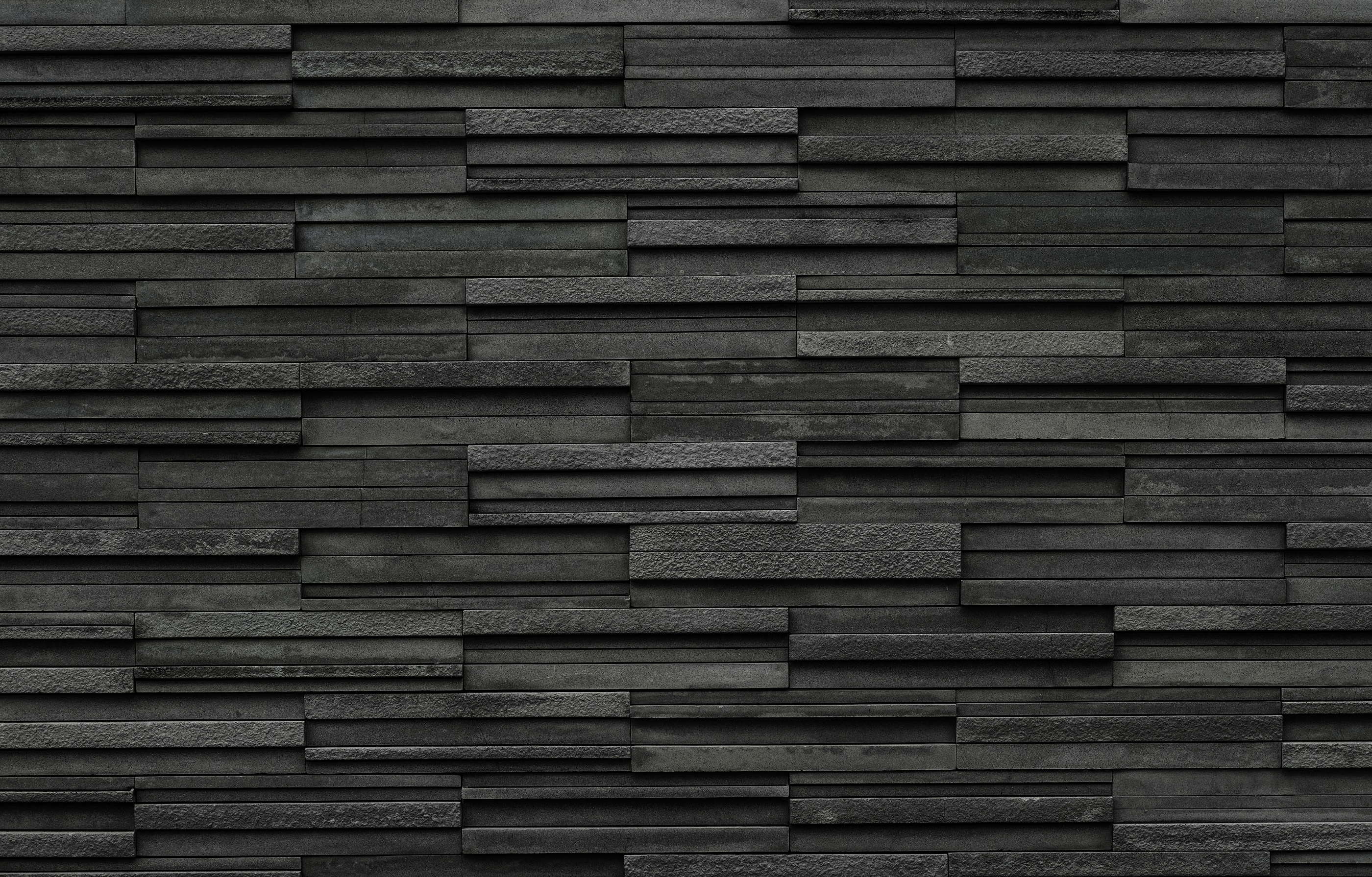 Black bricks slate texture background, slate stone wall texture – Filipodia